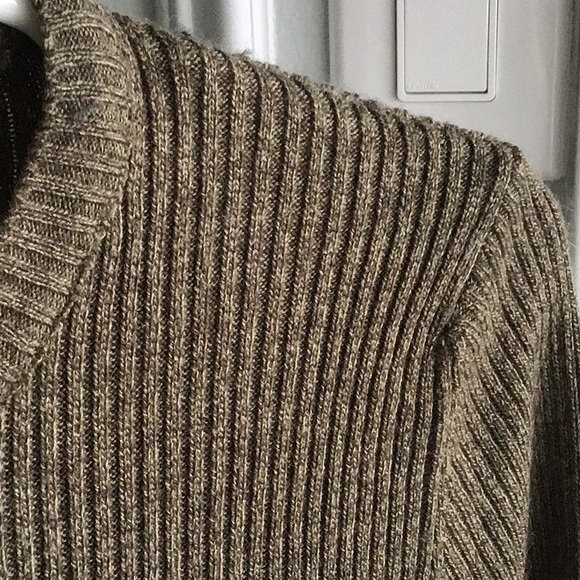 Olive Ribbed Sweater - Picture 3 of 5